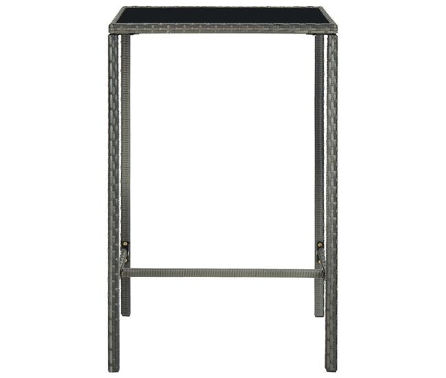 Conforama Conjunto De Bar Para Jardín 5 Piezas Ratán Sintético Gris