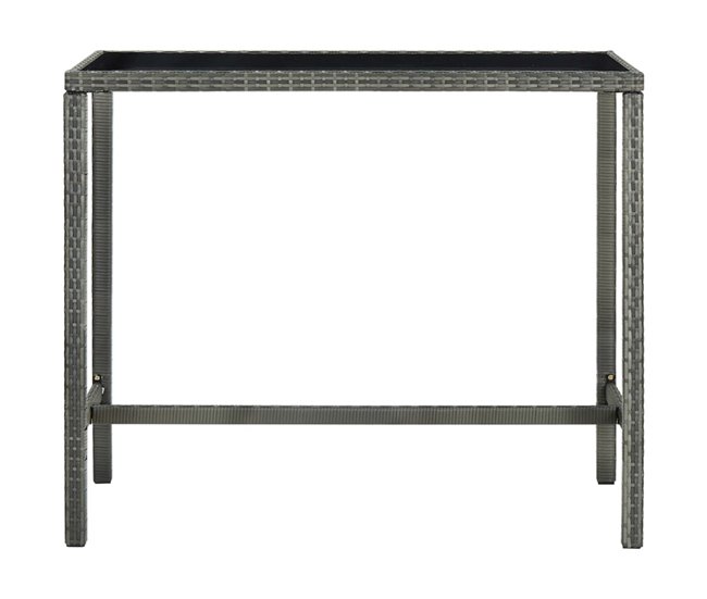 Conforama Conjunto De Bar Para Jardín 5 Piezas Ratán Sintético Gris