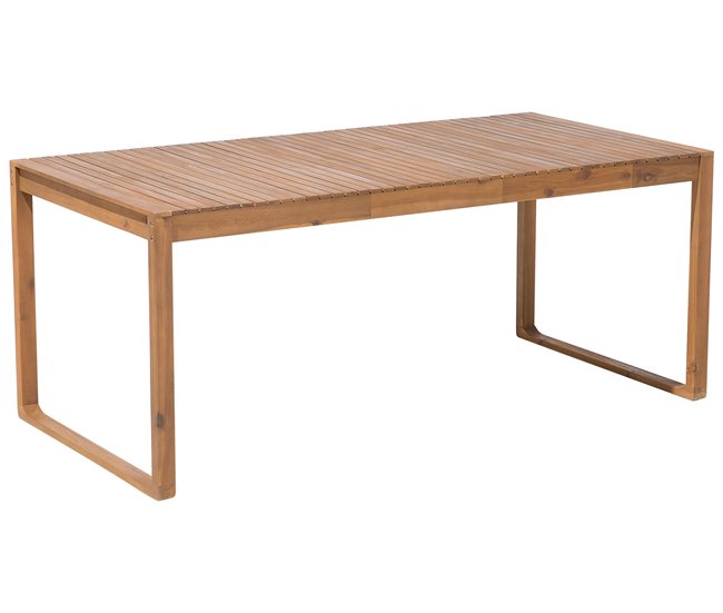 Conforama Conjunto De Comedor Madera Maciza Madera Clara SASSARI