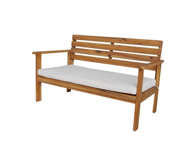 Conforama Conjunto De Jardín Mesa Rectangular Y 3 Sillas Con Cojines Marlon Madera De Acacia 7house