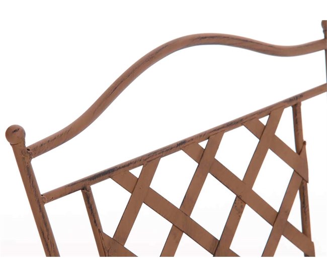 Conforama Conjunto De Jardín Payo Metal Marrón Antiguo 51X56X93 Cm