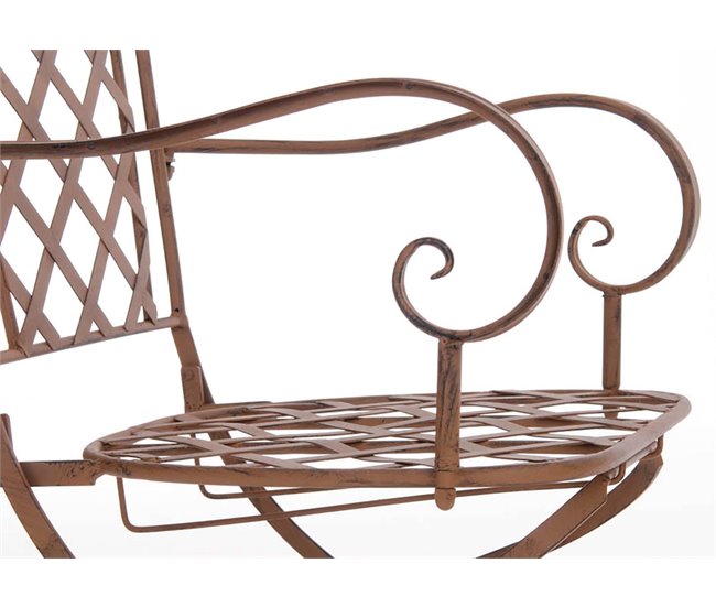Conforama Conjunto De Jardín Payo Metal Marrón Antiguo 51X56X93 Cm