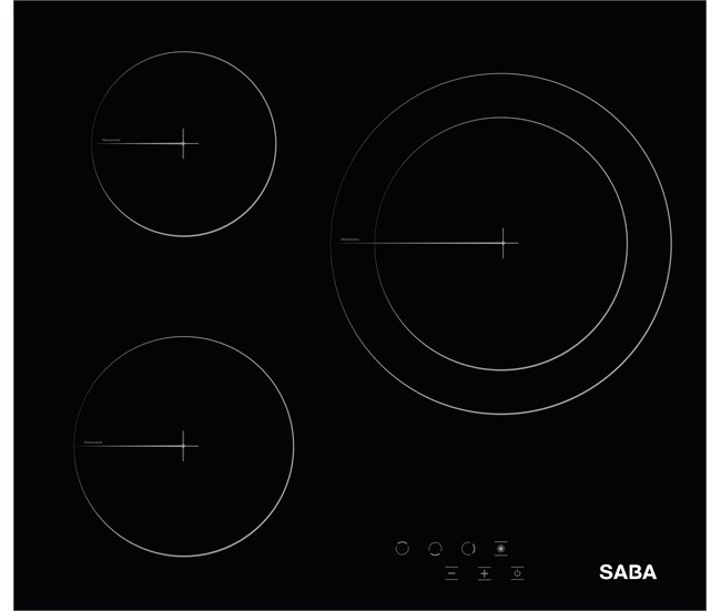 Conforama Conjunto De Placa Vitrocerámica+Horno Estático SABA SB-BIVOB-2023