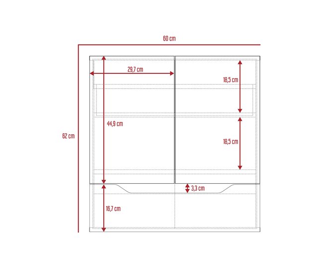 Conforama Conjunto Laurent Armario De Pared Con Espejo + Armario Colgante 62/72 Al Cm X 60/30.1 An Cm X 15/33 P Cm Plomo/Duna