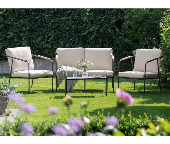 Conforama Conjunto Longue Acero Beige Claro VEZZANA