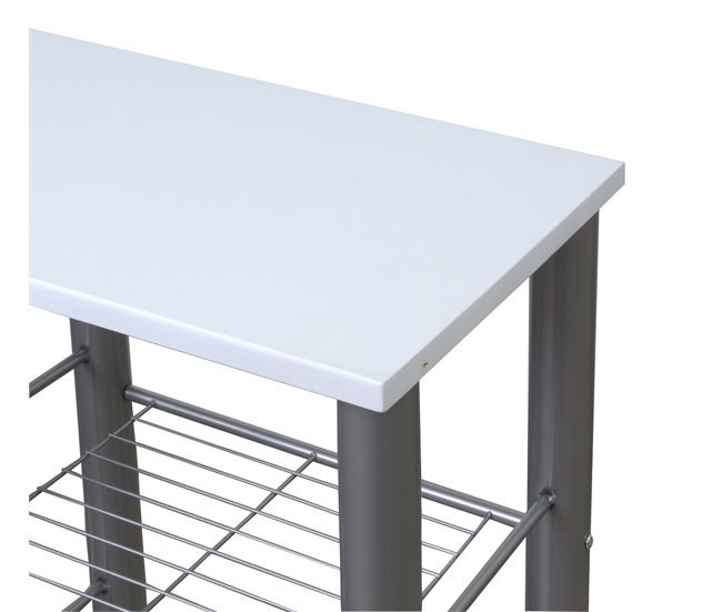 Conforama Conjunto MALACCA II Barra Y 2 Taburetes De Bar Blanco/negro