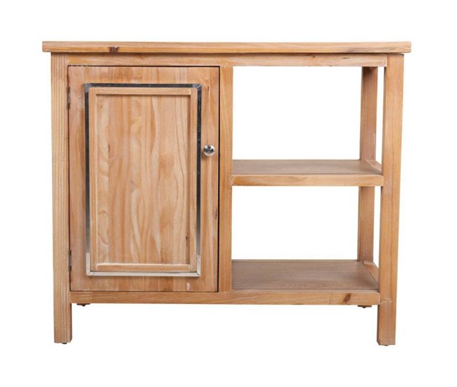Conforama Consola Con Estructura De Madera Y Acero Con 1 Puerta Y 1 Estante 75x86x37 Cm