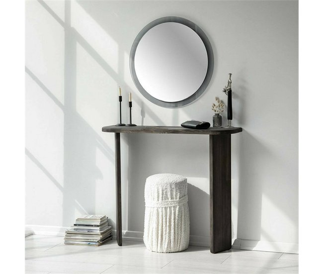 Conforama Consola Dfrattal Mesa Multiusos Gabinete De Soporte Escritorio De Pasillo 100x30h90 Cm Antracita