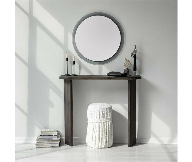 Conforama Consola Dfrattal Mesa Multiusos Gabinete De Soporte Escritorio De Pasillo 100x30h90 Cm Antracita