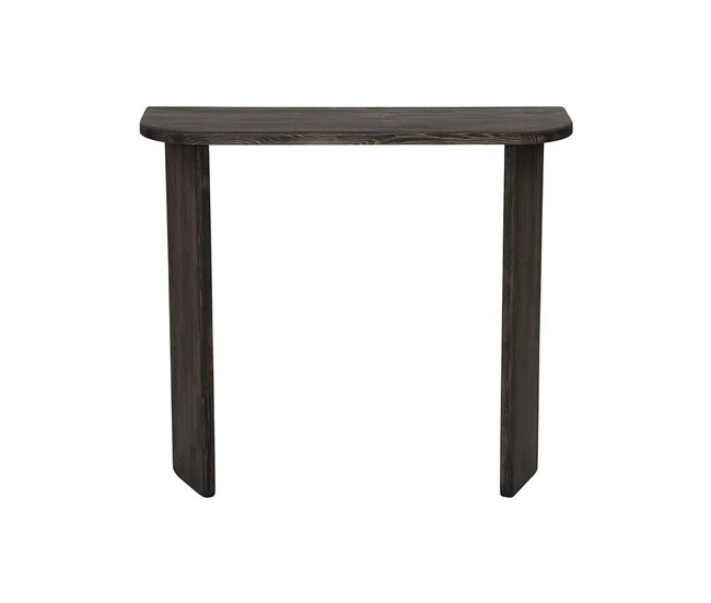 Conforama Consola Dfrattal Mesa multiusos Gabinete de soporte Escritorio de pasillo 100x30h90 cm Antracita