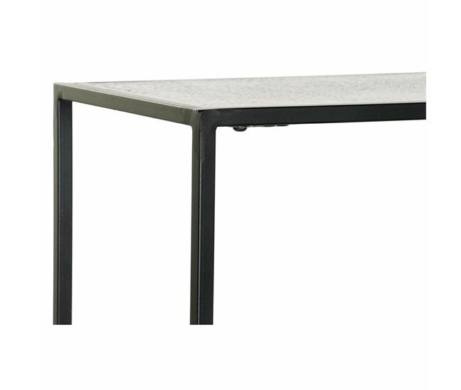 Conforama Consola DKD Home Decor 110 X 25 X 84 Cm Negro Dorado Aluminio Plástico