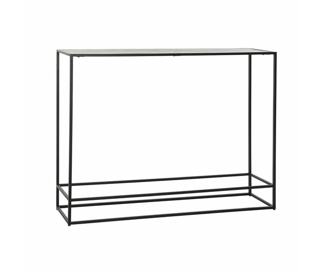 Conforama Consola DKD Home Decor 110 x 25 x 84 cm Negro Dorado Aluminio Plástico