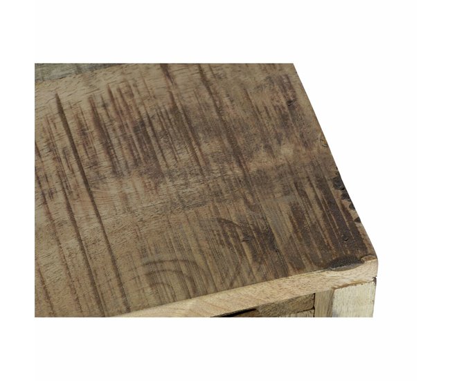 Conforama Consola DKD Home Decor 130 X 40 X 89 Cm Natural Negro Metal Madera De Mango