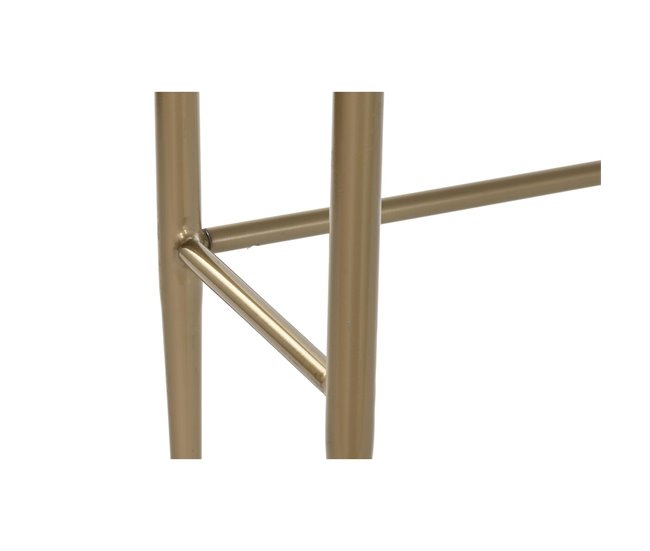 Conforama Consola DKD Home Decor Blanco Multicolor Dorado Metal Hierro Madera De Mango 30 X 40 Cm 90 X 45 X 74 Cm