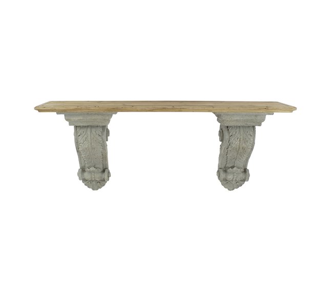 Conforama Consola DKD Home Decor Gris Abeto 180 X 35 X 78 Cm