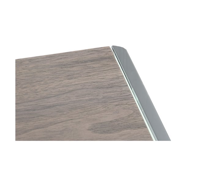 Conforama Consola DKD Home Decor Marrón Transparente Cristal Nogal Madera MDF 160 X 45 X 80 Cm