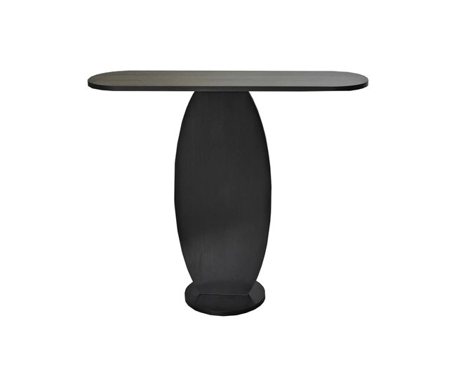 Conforama Consola Dprae Mesa multiusos Gabinete de soporte Escritorio de pasillo 100x30h81 cm Antracita