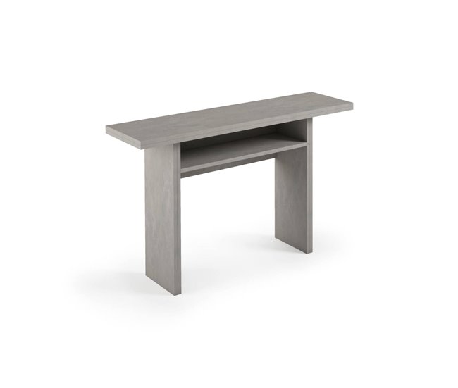 Conforama Consola extensible lavanda Mesa de comedor con apertura abatible Consola multiusos extensible 100% Made in Italy 120x70h75 cm Cemento