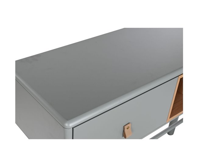 Conforama Consola Home ESPRIT Azul Gris Madera MDF 120 X 35 X 90 Cm