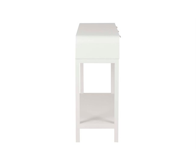 Conforama Consola Madera Blanco / Dorado 110x75x32 Cm