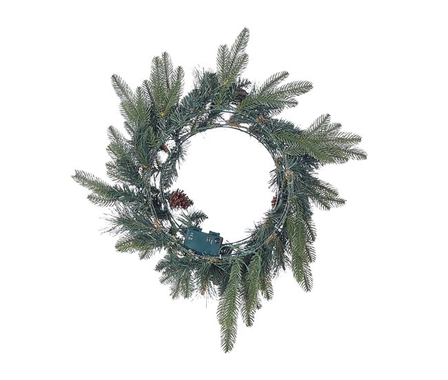Conforama Corona LED De Navidad ⌀ 50 Cm Verde WHITEHORN