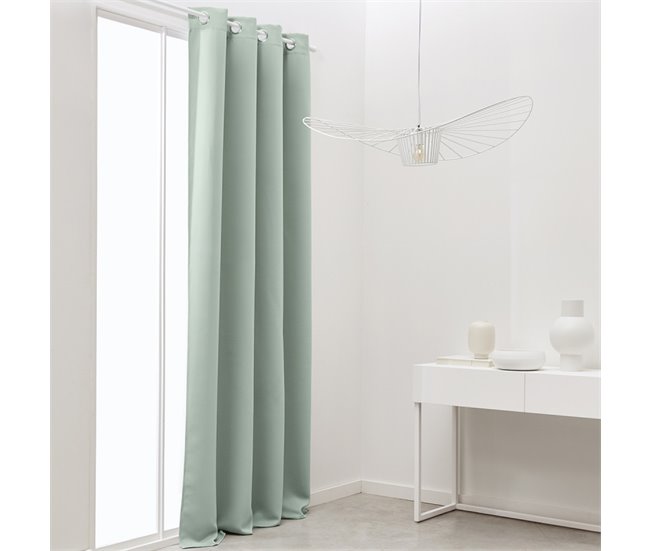 Conforama Cortina Confeccionada Termo Protectora 100% Poliéster. Turquesa