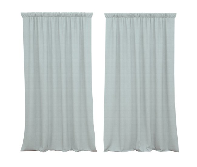 Conforama Cortina Lotus Aguamarina Lotus - Verde - 140x260
