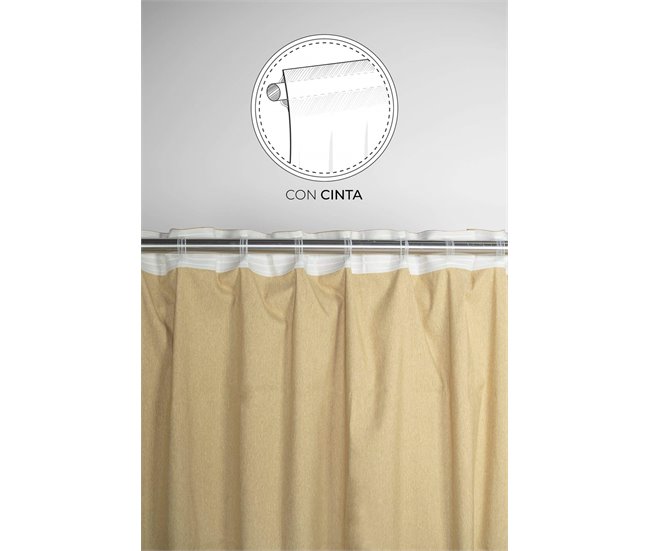 Conforama Cortina Lotus Cúrcuma Lotus - Amarillo - 140x260