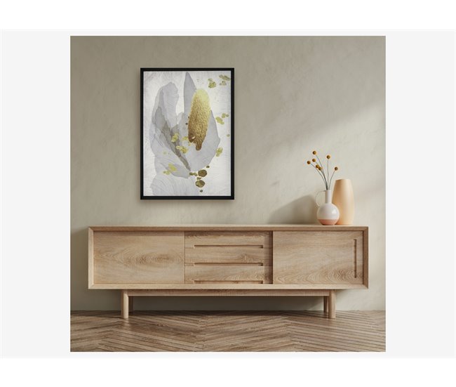 Conforama Cuadro Abstracto Amarillo RECUART 516 Marca LART