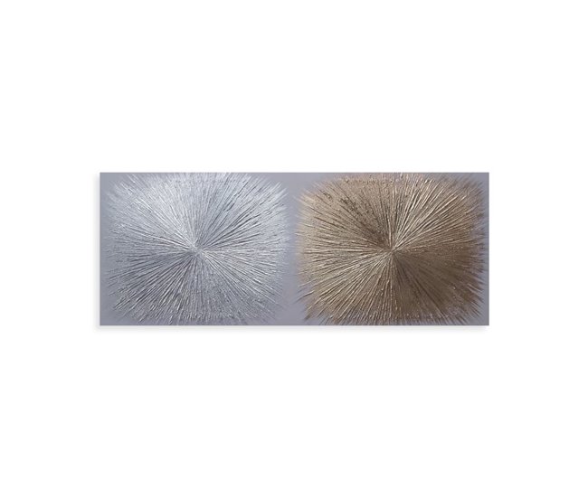 Conforama Cuadro artesanal rectangular Diamond 150x60 cm