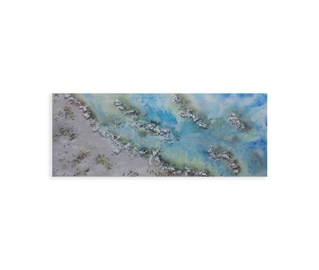 Conforama Cuadro artesanal rectangular Mar 150x60 cm