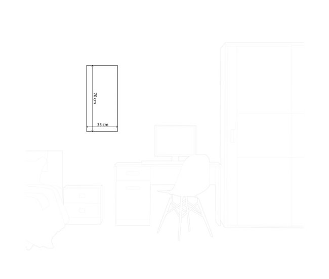 Conforama Cuadro Artesanal Vuela 35x70 Izquierda Cm