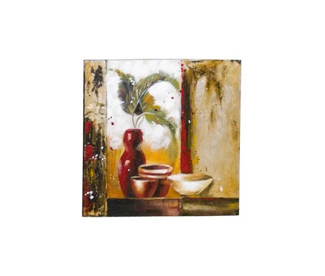 Conforama Cuadro Decorativo Para Salón O Dormitorio| Con Motivo Cuencos|Multicolor|Diseño Abstracto