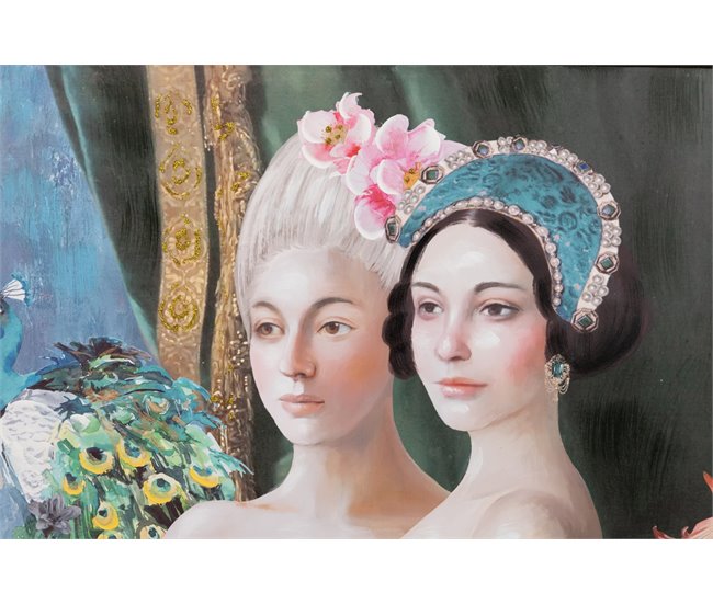 Conforama Cuadro Epoca Con Marco Dorado 120x3 5x80 Cm