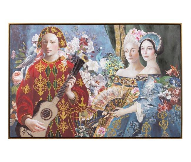 Conforama Cuadro Epoca Con Marco Dorado 120x3 5x80 Cm