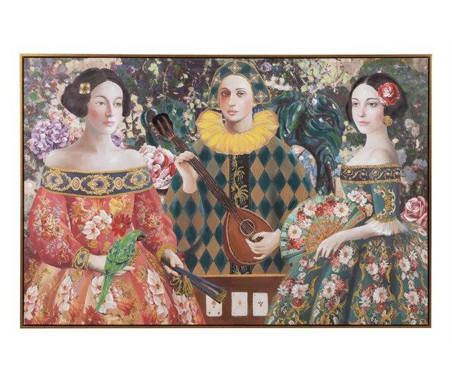 Conforama Cuadro Epoca Con Marco Dorado 120x3 5x80 Cm