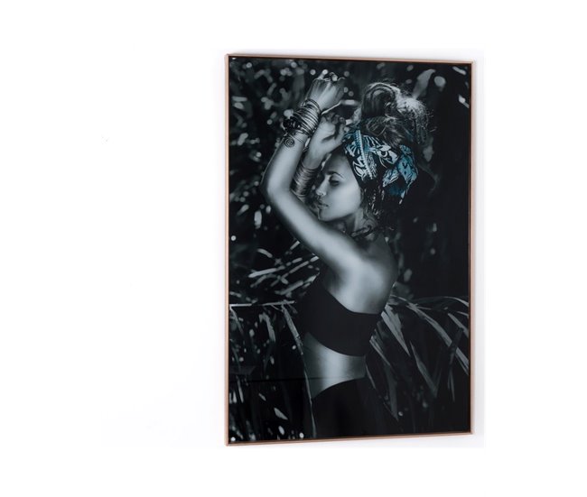 Conforama Cuadro Presume De Casa Adelyn80*120*3.5multicolor/marco Oro Rosacristal marco Ps Lámina Impresa