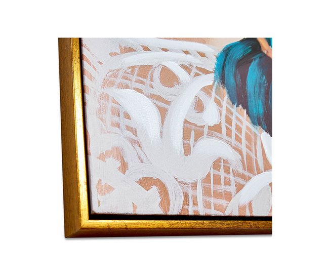 Conforama Cuadro Presume De Casa Rosa80*120*3.5dorado/multicolorlienzo/ps