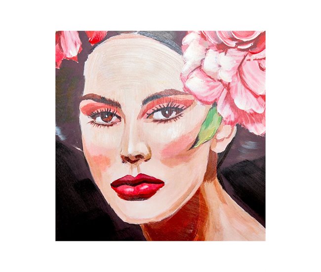 Conforama Cuadro Presume De Casa Rosas80*120*3.5dorado/multicolorlienzo/ps