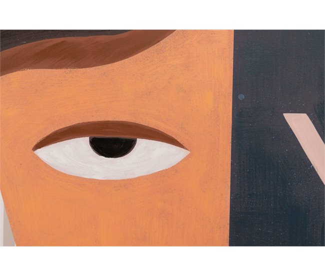 Conforama Cuadro Señora Con Foil Con Marco Negro 80x4x120 Cm