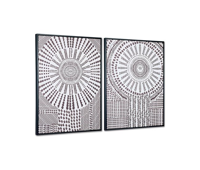 Conforama Cuadros Presume De Casa Azteca 60*80*3.5 Blanco/negro Lienzo Ps