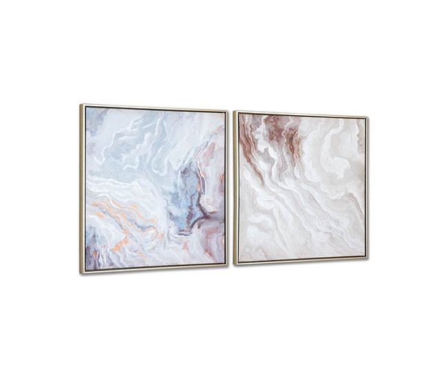 Conforama Cuadros Presume De Casa Carbón 60*60*3.5 Blanco/gris/negro Lienzo Ps
