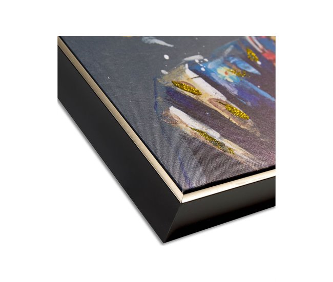 Conforama Cuadros Presume De Casa Elegant62*82*4.5multicolorlienzo 50% Pintado A Mano/marco Ps