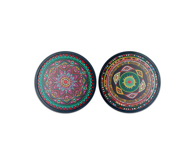 Conforama Cuadros Presume De Casa Etnico40*40*3negro/multicolortabla Pintad