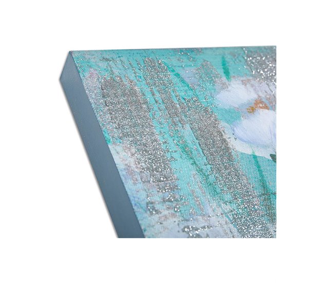 Conforama Cuadros Presume De Casa Luisa60*60*3blanco/azullienzo Oleo