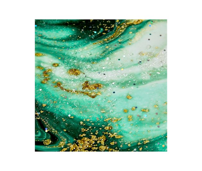 Conforama Cuadros Presume De Casa Milar 60*60*3.5 Azul/verde/dorado Lienzo Ps