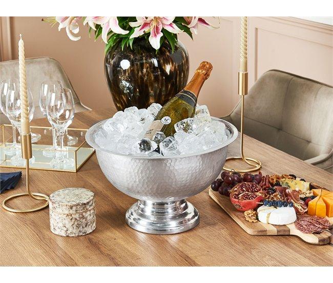 Conforama Cubitera De Metal Plateado ⌀ 36 Cm TIWANAKU