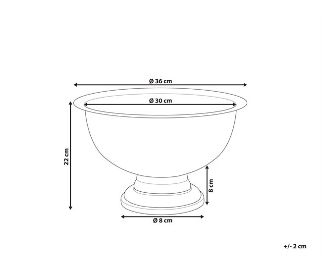 Conforama Cubitera De Metal Plateado ⌀ 36 Cm TIWANAKU