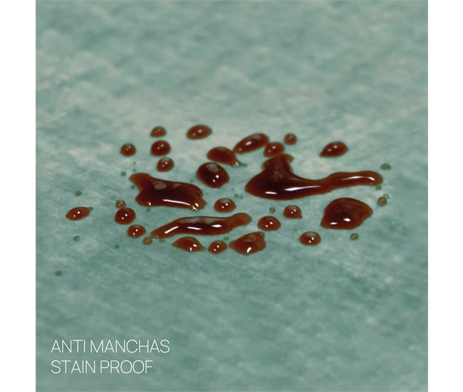 Conforama Cubre Sofá Protector Antimanchas Acabado Aterciopelado Verde 3 Plazas 155 Cm (170-210 Cm)