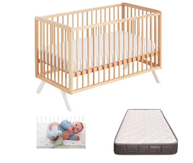 Conforama Cuna colecho Koala + kit colecho + Colchón HR